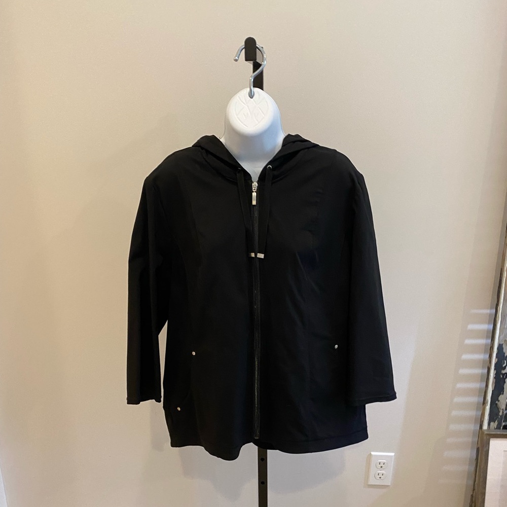 Chicos Weekender Black Track Jacket